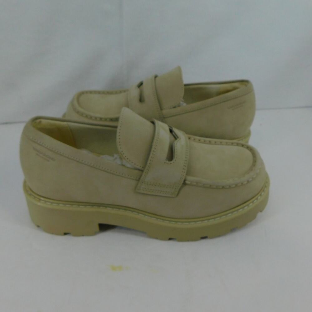 Vagabond Womens Tan Suede Leather Chunky Loafers Slip-on Size 8 New Shoes - Picture 6 of 11